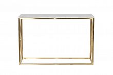 консоль белая с золотыми ножками bianco namibia 120x40x78 см в Саранске