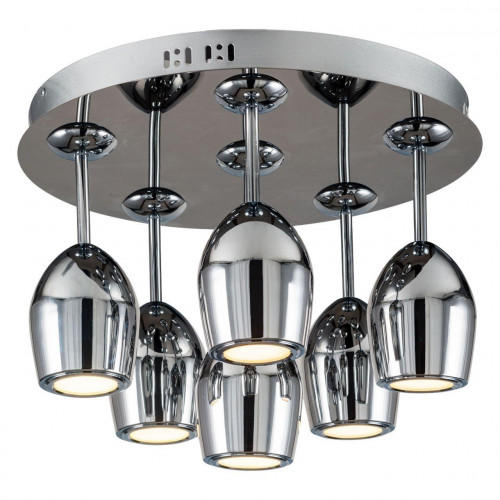дизайнерская потолочная светодиодная люстра spot light merlot 1194668 хром в Саранске