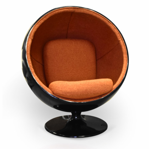 кресло ball chair черно-коричневое в Саранске