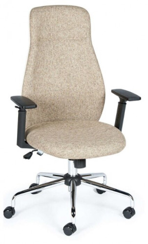 кресло для руководителя norden chairs милан, обивка: текстиль, цвет: ткань светло-бежевая в Саранске