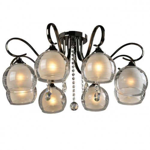 потолочная люстра idlamp merinella 877/8pf-darkchrome в Саранске
