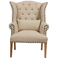кресло quinn tufted armchair бежевое в Саранске