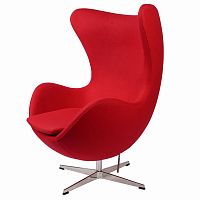 кресло arne jacobsen темно-красное в Саранске