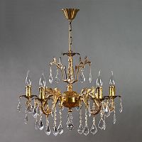 подвесная люстра ambiente granada 2118/5 ab leaf crystal в Саранске
