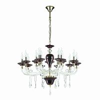 подвесная люстра odeon light amarone 3928/15 красная в Саранске