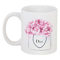 кружка с рисунком dior peonies в Саранске