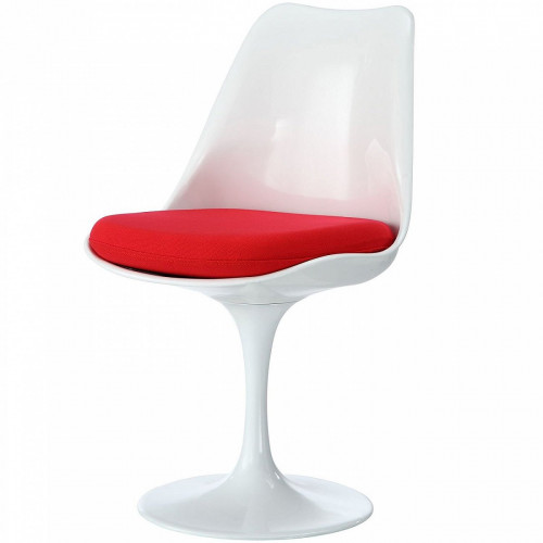 стул eero saarinen style tulip chair красная подушка в Саранске