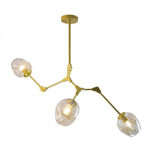 потолочная люстра kink light нисса 07512-3,33 янтарная в Саранске