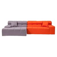диван tufty-time sofa угловой модульный серый с оранжевым в Саранске