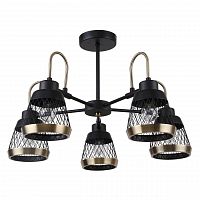 потолочная люстра f-promo entresol 2346-5p черная в Саранске