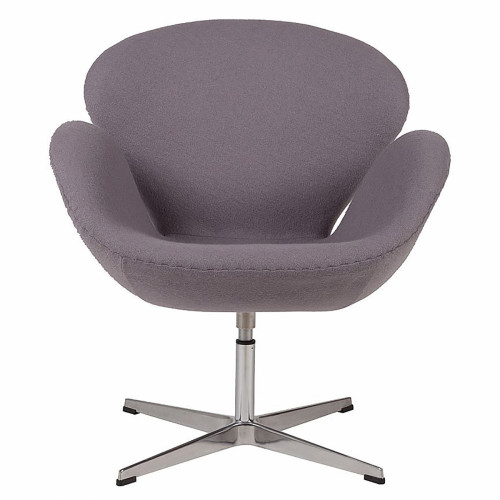 кресло swan chair серое в Саранске
