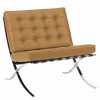 кресло barcelona chair бежевое в Саранске