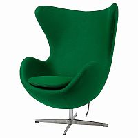 кресло egg chair кашемир зеленое в Саранске