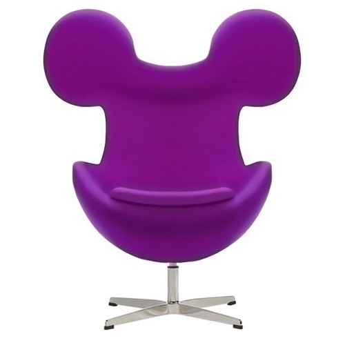 кресло egg mickey фиолетовое в Саранске