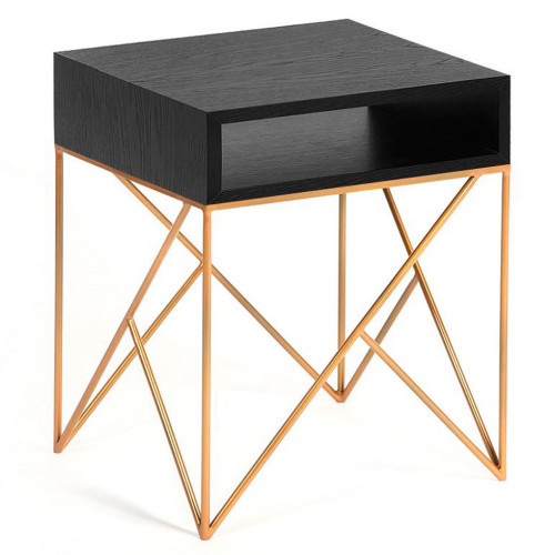 прикроватная тумба prince gold черная в Саранске